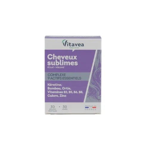 Complément Alimentaire Vitavea - Gommes Levure De Bière + Kératine + Collagène - Pour Cheveux
